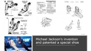 Michael Jackson’s invention and patented a special shoe Infographic